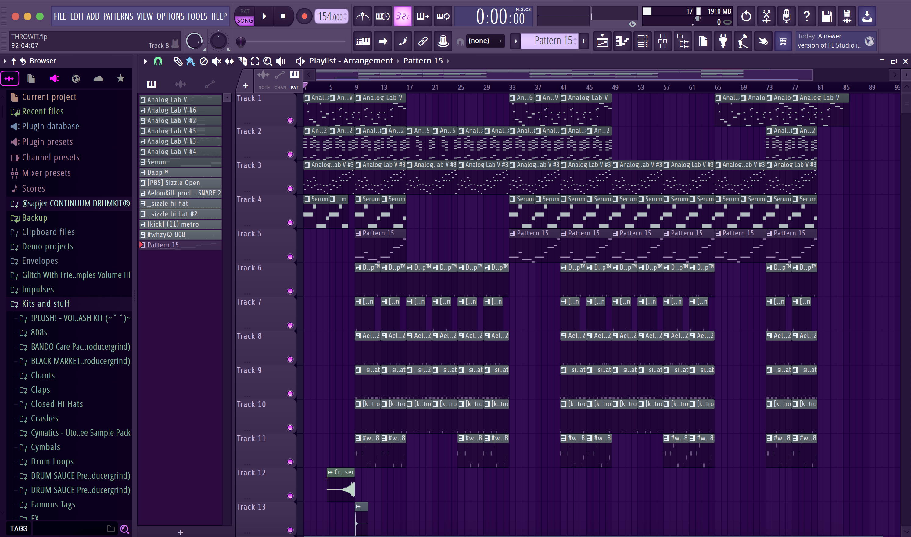 FL Studio Main Page.